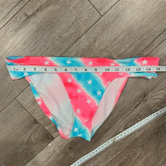 Pink Victoria’s Secret Stars & Stripes Bikini Bottom Small - Picture 4 of 8